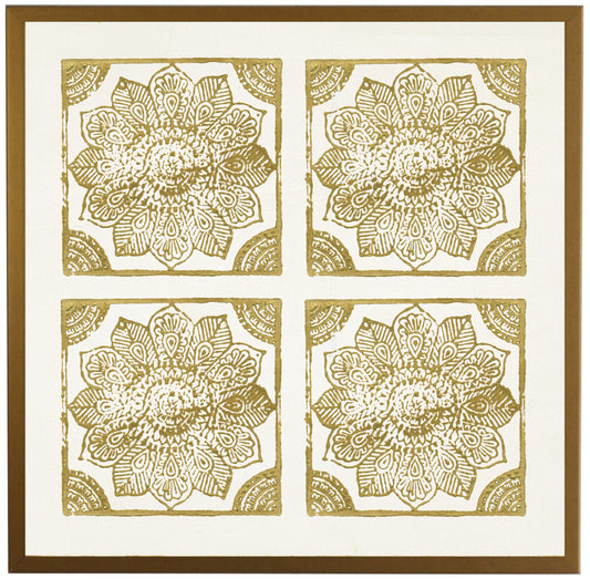 Gold Block Print D - Online Only