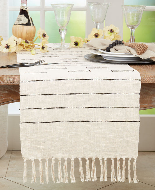 Dash Line Ivory Runner