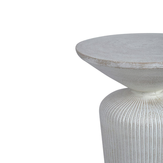 Metal Pedestal Side Table