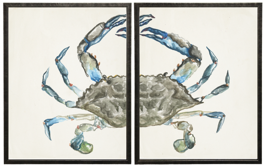 Watercolor Diptych Crab A - Online Only