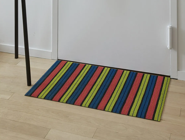 Ribbon Stripe Utility 24x36 Limelight