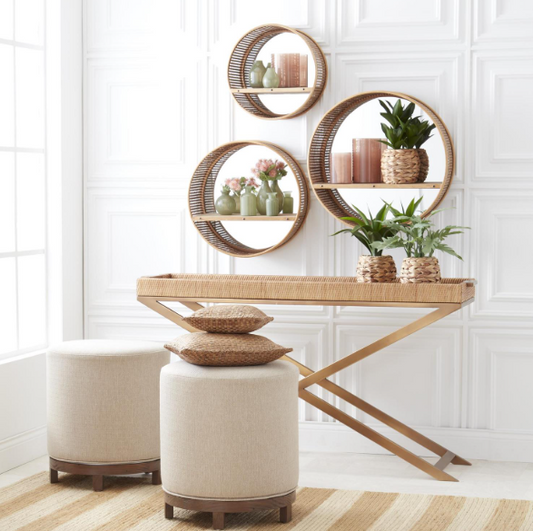 22 INCH ZEUS NATURAL SWIVEL STOOL W/RECLAIMED PINE WOOD BASE