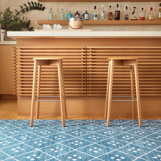 Kota Indigo Machine Washable Rug