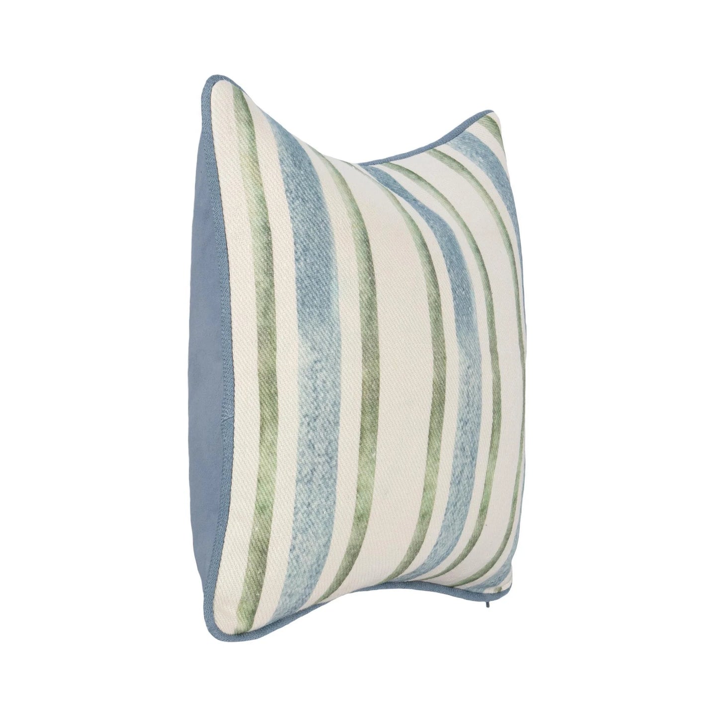 Harbor - Blue/Green Stripe Pillow