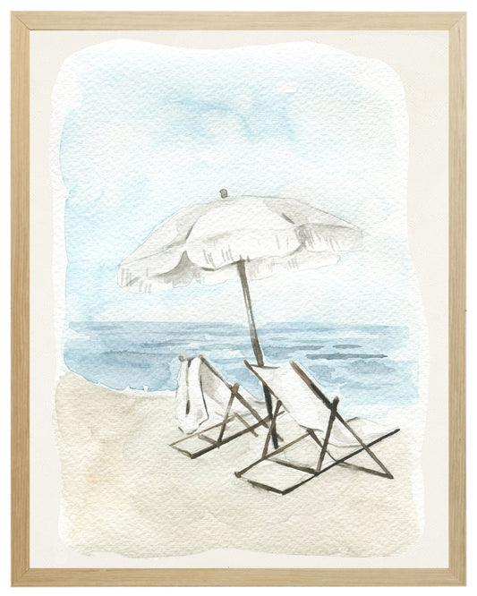 Watercolor Beach Scene C