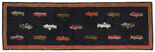 River Fish Rug - Online Only