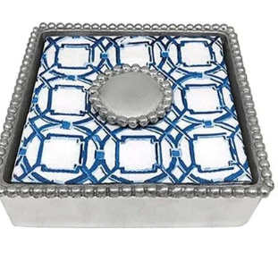 Pearl Beaded napkin Box