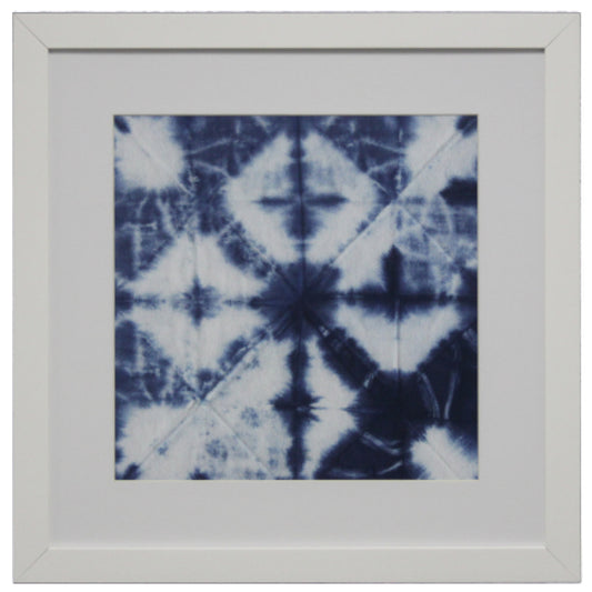 Shibori Indigo 8 Matted - Online Only