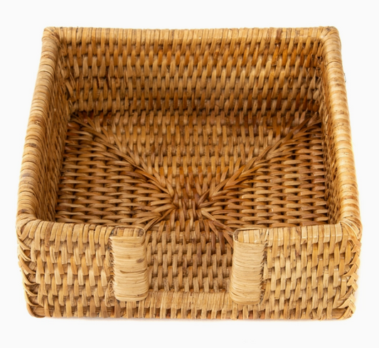 Rattan Napkin Holder with Cutout