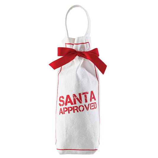 Santa Approved Wine Bag