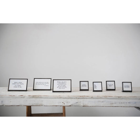 Frame with Easel and Saying IV