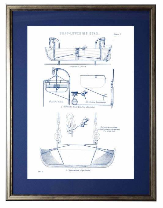 Boat Lowering Gear B, Matted - Online Only