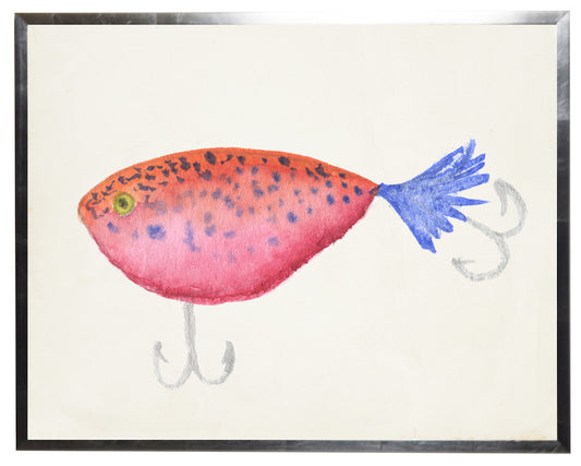 Red and Orange Fish Lure - Online Only