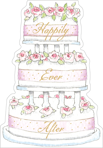 Wedding Cake Foil Eday N Size Wedding/die-Cut Foil