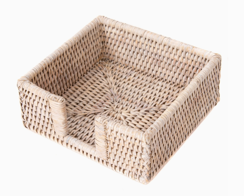 Rattan Napkin Holder with Cutout