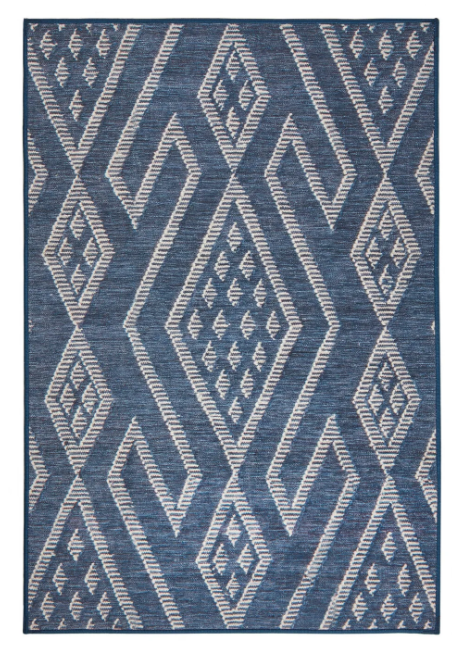 Guthrie Navy Machine Washable Rug 2x3