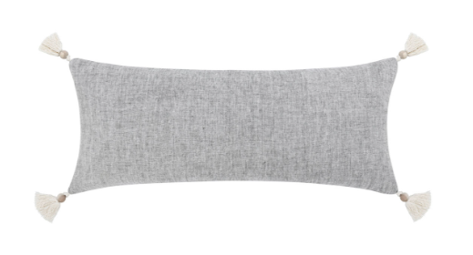Lima Dark Grey 16" x 36" Pillow