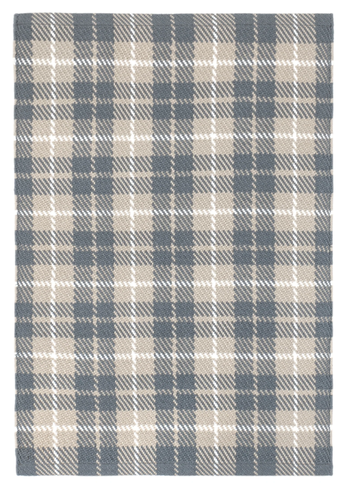 Lakeville Plaid Charcoal Handwoven Indoor/Outdoor Rug 2x3