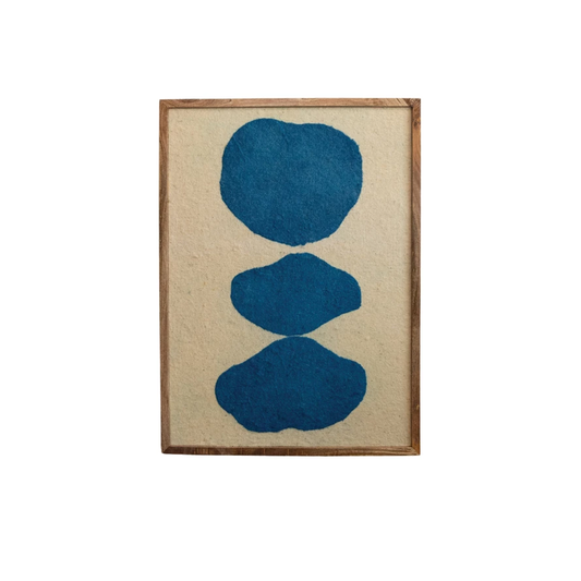 Handmade Framed Wool Felt Wall Décor