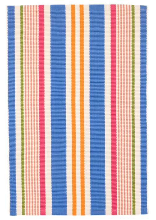 Festival Stripe Multi Handwoven Indoor/Outdoor Rug 2x3