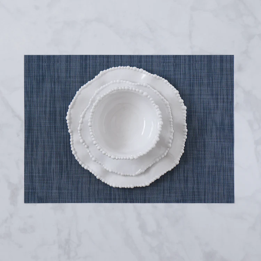 VIDA Rectangular Woven Placemat (Navy)