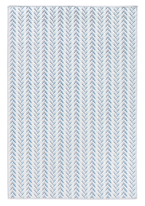 Lowell Blue Machine Washable Rug 2x3