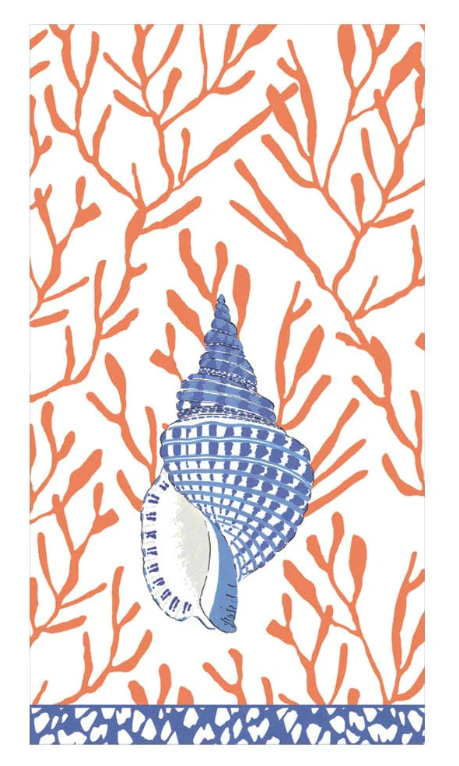 SHELL TOILE-CORAL Napkins