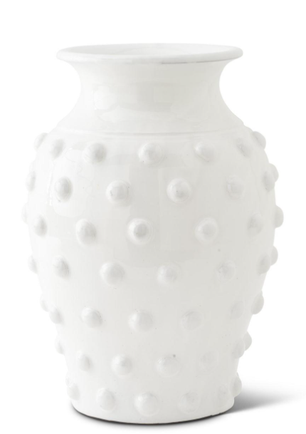 Glazed Vase with Raised Polka Dots II