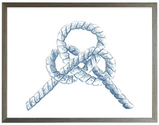 Navy Blue Sketched Knot F