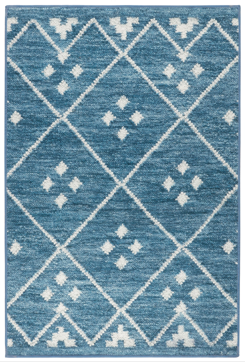 Kota Indigo Machine Washable Rug