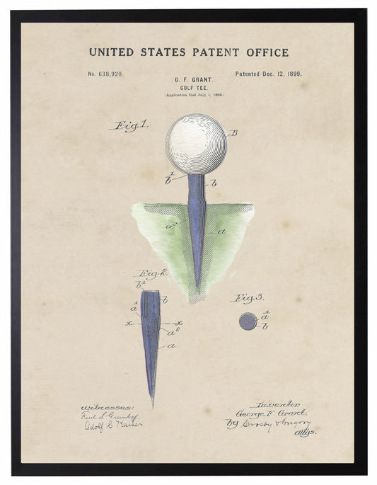 Golf Tee Patent - Online Only