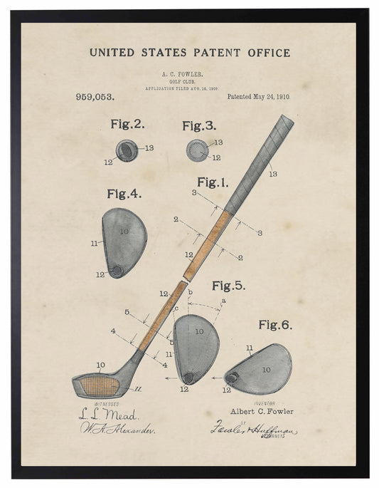 Golf Club Patent - Online Only