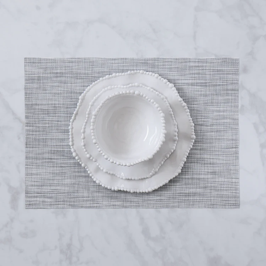VIDA Rectangular Woven Placemat (Grey)