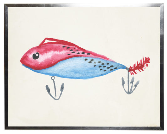 Blue and Red Fish Lure - Online Only