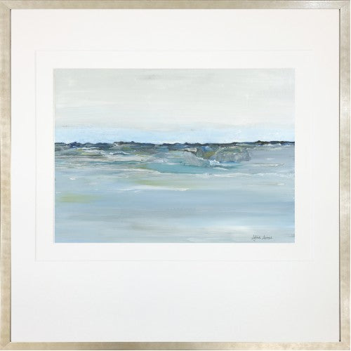 COASTAL ABSTRACT 1 22 X 22 1" SILVER