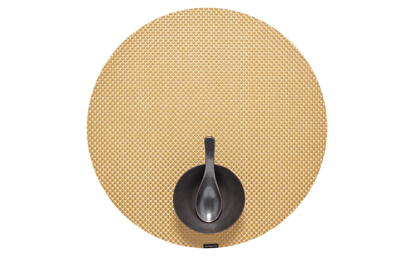 Basketweave Tablemat - Round 15" - Online Only