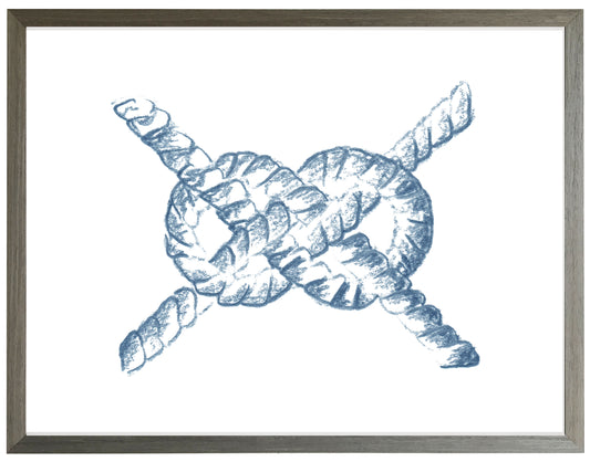 Navy Blue Sketched Knot A