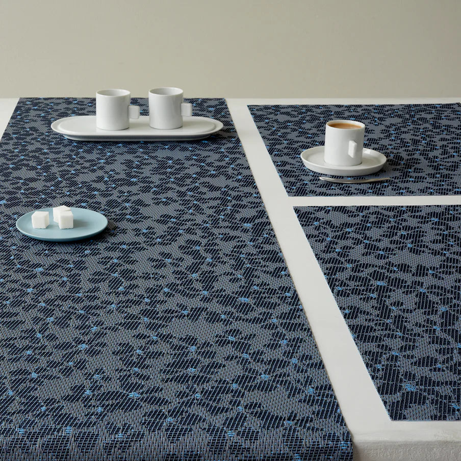 Set of 4 Flora Placemats - Indigo 14" x 19" Rectangle