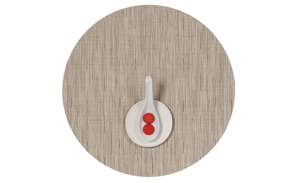 Bamboo Tablemat - Round 15" - Online Only