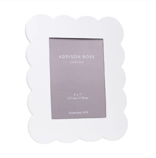 Scalloped Lacquer Photo Frame