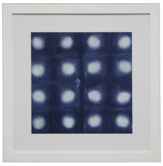 Shibori Indigo 1 Matted - Online Only