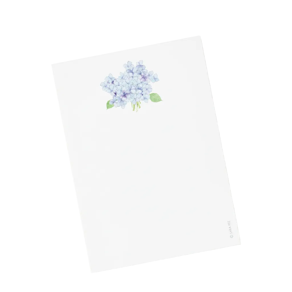 hydrangea様 　メモ Hydrangea Bloom Notepad – The Spotted Whale