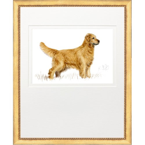 18" x 22" - HUNTING DOG 6 (GOLDEN RETRIEVER) 1" SILVER