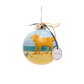 Beach Dog Yellow Ornament