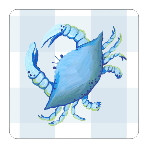 Blue Crab 4 Piece Coaster Set