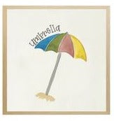 Nautical Alphabet U Umbrella Print