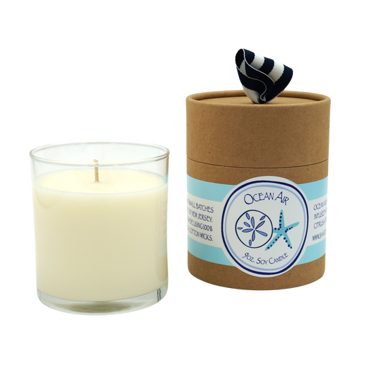 Ocean Air 9oz Soy Candle - Aqua Shells