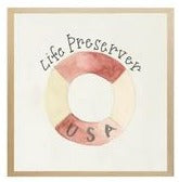 Nautical Alphabet L Life Preserver Print