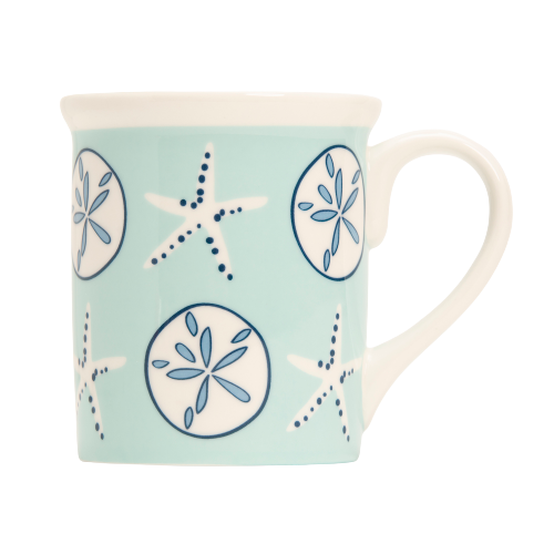 Aqua Shells Mug