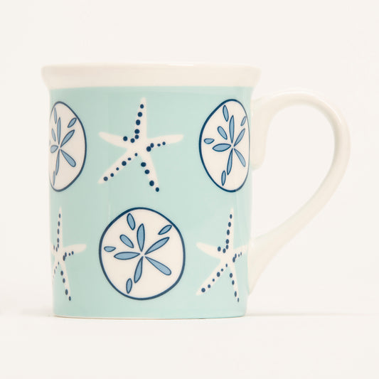 Aqua Shells Mug